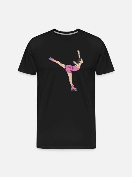 Figure Skating - Men's Premium Organic T-Shirt - black