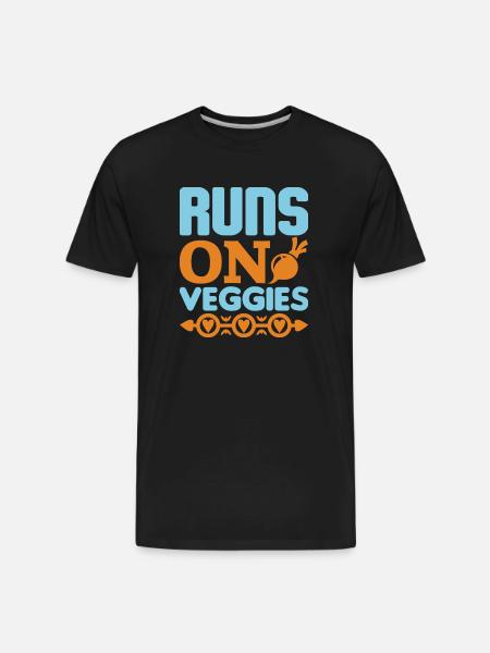 Live vegan live well - Men's Premium Organic T-Shirt - black