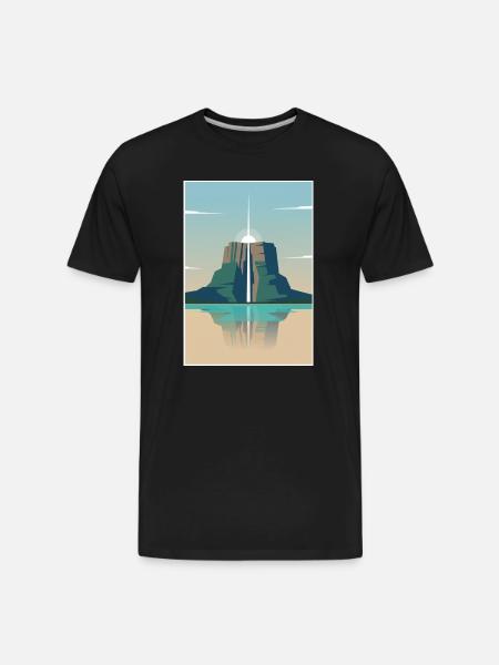Angel Falls Sunrise - Men's Premium Organic T-Shirt - black