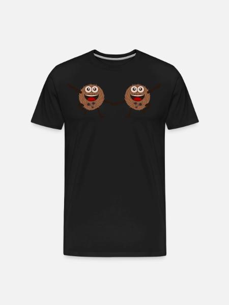 Coconut Boogie Woogie Coconuts - Men's Premium Organic T-Shirt - black