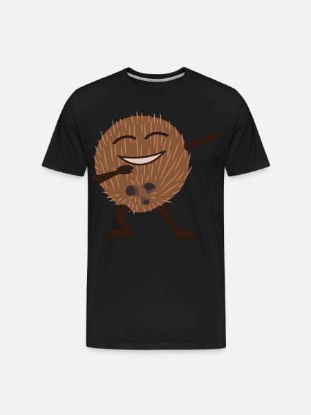 Coconut Dances Coconuts - Men's Premium Organic T-Shirt - black