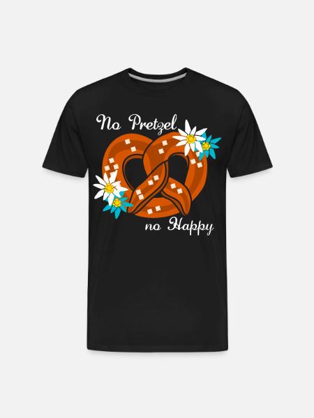 Pretzel Bavaria Pretzels - Men's Premium Organic T-Shirt - black