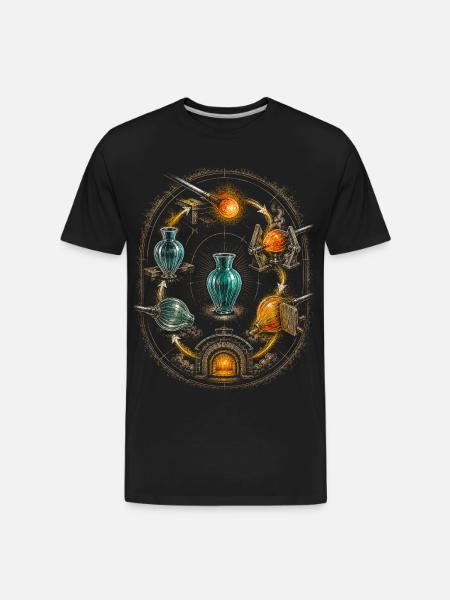 Glass Blowing - Men's Premium Organic T-Shirt - black