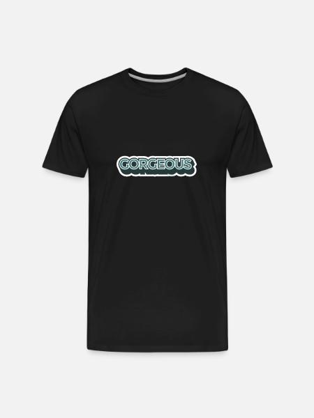 gorgeous - Men's Premium Organic T-Shirt - black