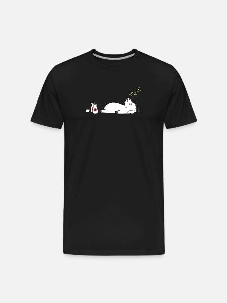 Goat Sake Drunk - Men's Premium Organic T-Shirt - black
