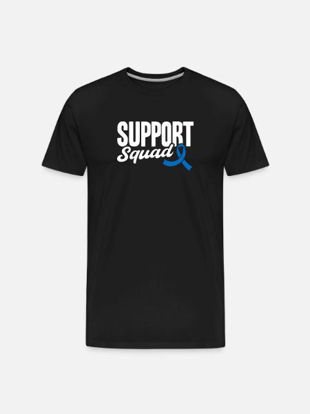 Support Squad - Men's Premium Organic T-Shirt - black