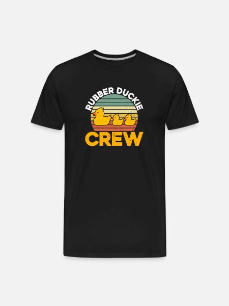 Rubber Duckie Crew - Men's Premium Organic T-Shirt - black