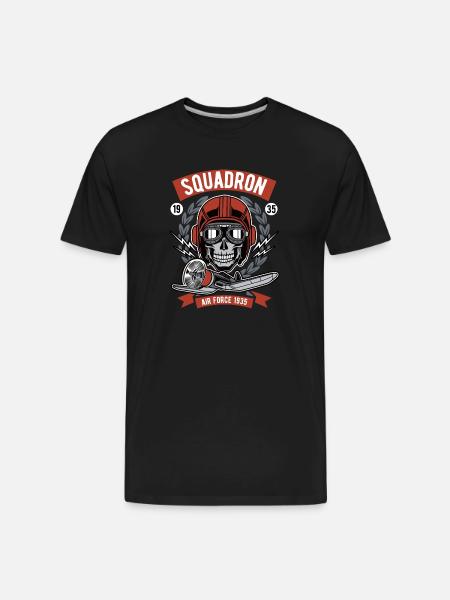 Squadron air force - Men's Premium Organic T-Shirt - black