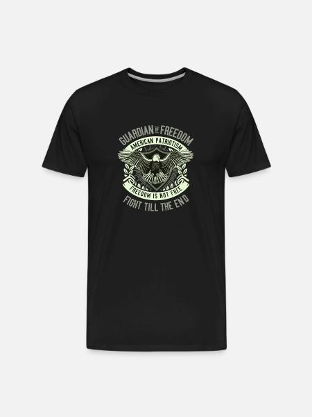 Guardian Of Freedom - Men's Premium Organic T-Shirt - black