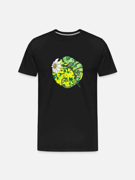 chameleon - Men's Premium Organic T-Shirt - black