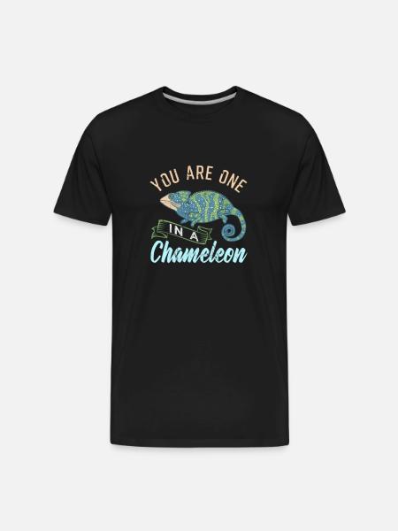 Chameleon - Men's Premium Organic T-Shirt - black