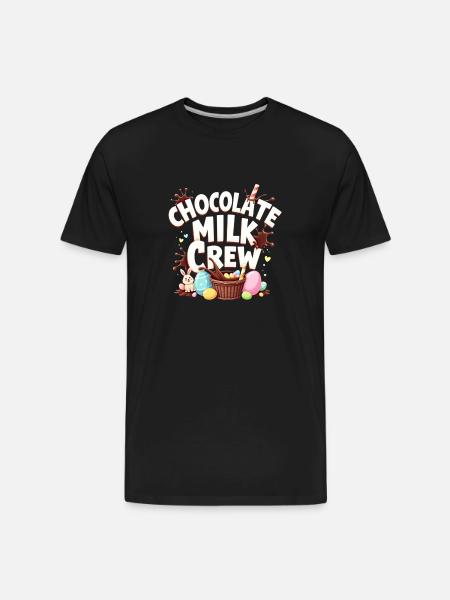CHOCOLATE MILK CREW - Men's Premium Organic T-Shirt - black