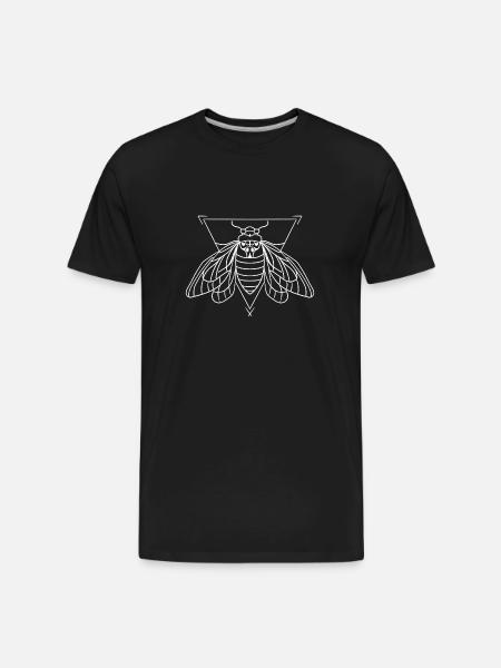 Cicada Minimalism - Men's Premium Organic T-Shirt - black