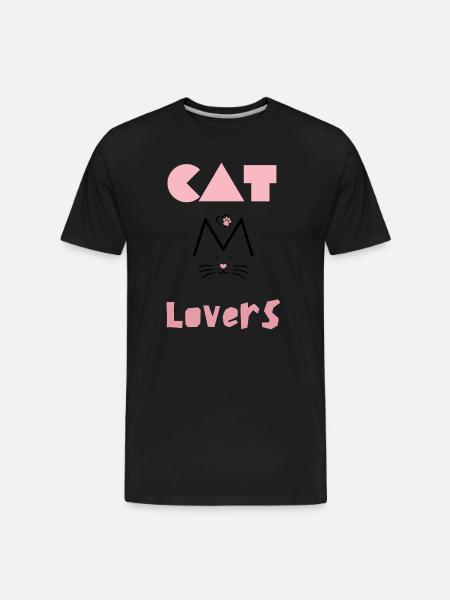 Cat lovers - Men's Premium Organic T-Shirt - black