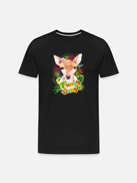 Funny Jungle - Men's Premium Organic T-Shirt - black