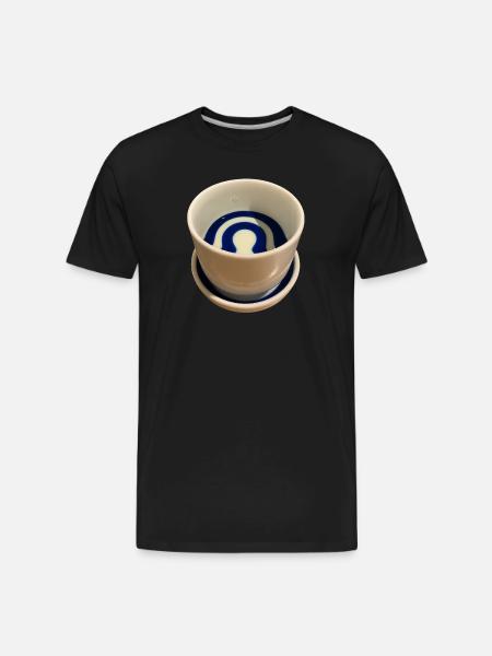 Janome-choko sake cup - Men's Premium Organic T-Shirt - black
