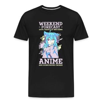 Manga Japan Comic Convention - Men's Premium Organic T-Shirt - black - Front - AI Model Male 185 light (185cm)