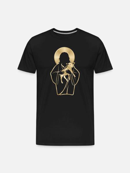 Jesus Shepherd - Men's Premium Organic T-Shirt - black