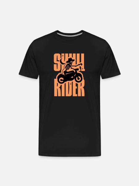 Skull Rider AI - Men's Premium Organic T-Shirt - black