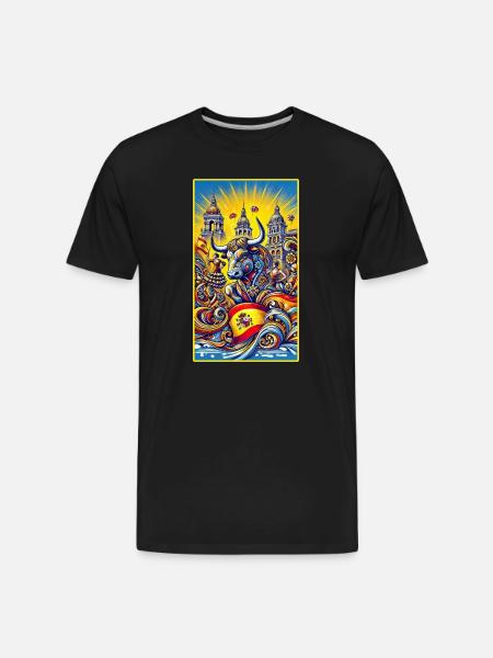 Spanien Stier Espana Design - Men's Premium Organic T-Shirt - black