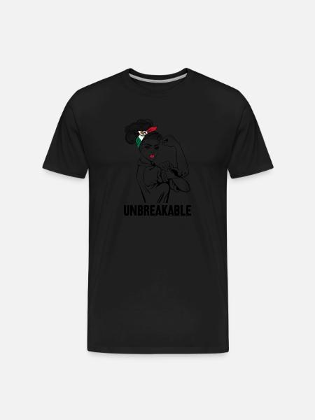 Womens Mexican Girl Latina Unbreakable - Men's Premium Organic T-Shirt - black