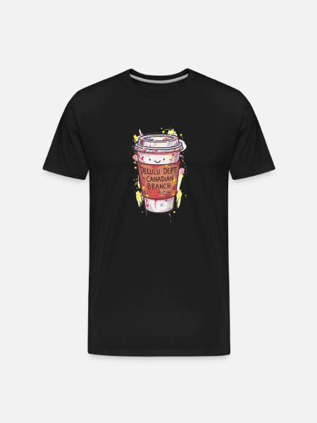 Delulu Dept Canadian Branch Cup - Men's Premium Organic T-Shirt - black