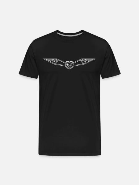 Eagle low poly - Men's Premium Organic T-Shirt - black