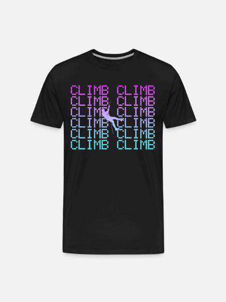 climb - Men's Premium Organic T-Shirt - black
