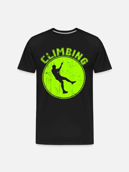climbing - Men's Premium Organic T-Shirt - black
