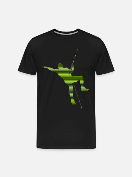 climbing - Men's Premium Organic T-Shirt - black