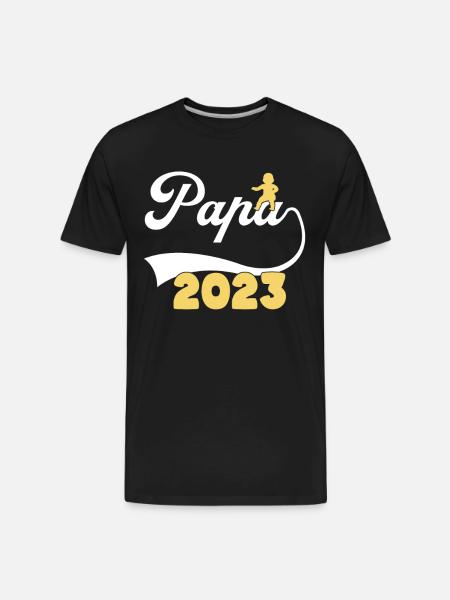 papa 2023 - Men's Premium Organic T-Shirt - black