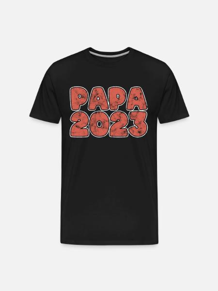 papa 2023 - Men's Premium Organic T-Shirt - black