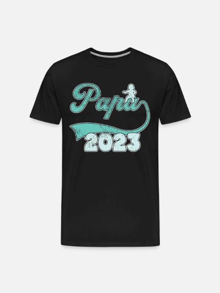 papa 2023 - Men's Premium Organic T-Shirt - black