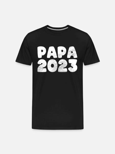 papa 2023 - Men's Premium Organic T-Shirt - black