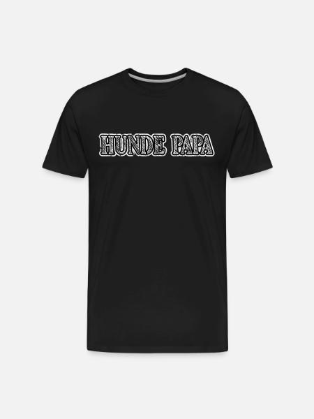 hunde papa - Men's Premium Organic T-Shirt - black