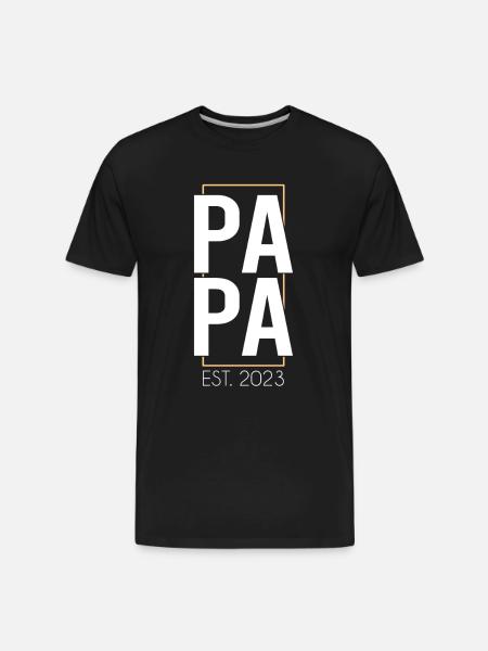 papa 2023 - Men's Premium Organic T-Shirt - black