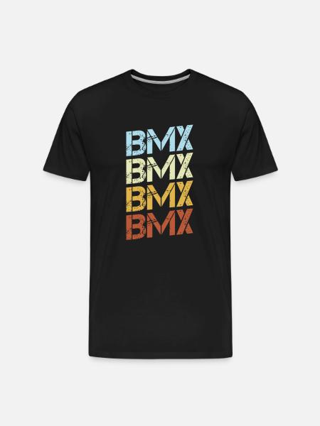 BMX Retro - Men's Premium Organic T-Shirt - black