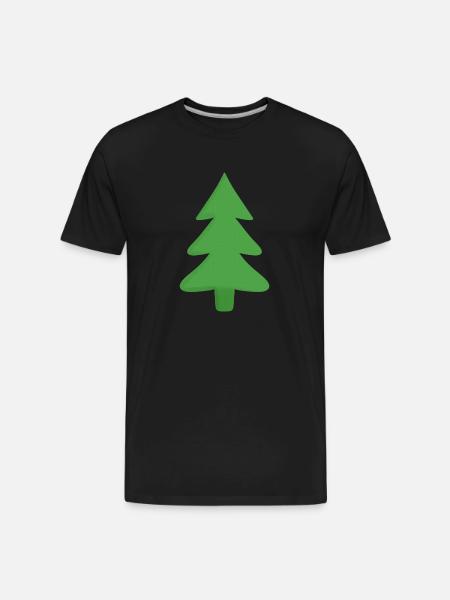 Pine Tree - Men's Premium Organic T-Shirt - black