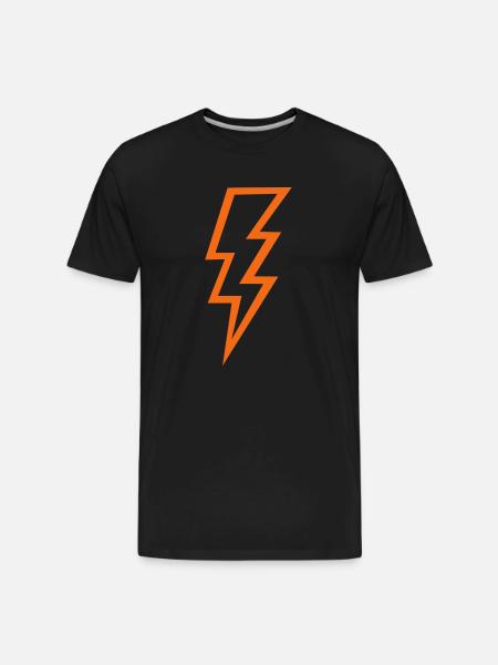 Thunderbolt - Men's Premium Organic T-Shirt - black