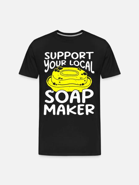 Soap Making Soap Maker - Men's Premium Organic T-Shirt - black