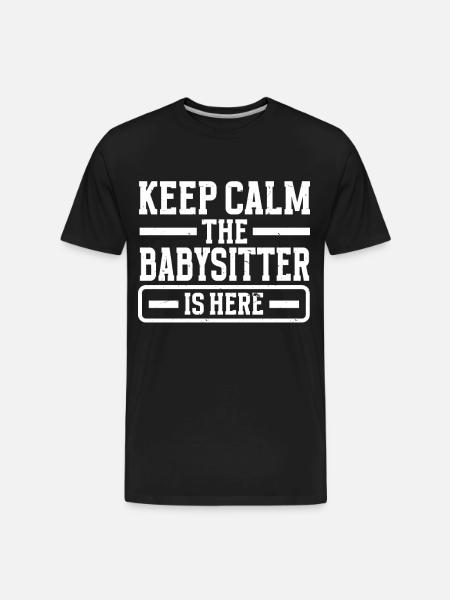 Babysitter Babysitting - Men's Premium Organic T-Shirt - black