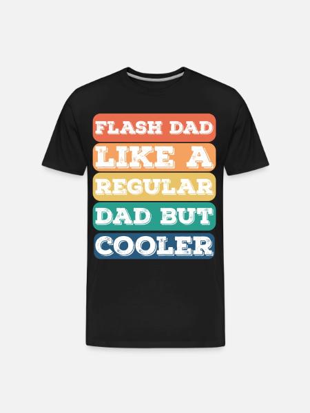 Bouldering Flash Dad Boulderer - Men's Premium Organic T-Shirt - black
