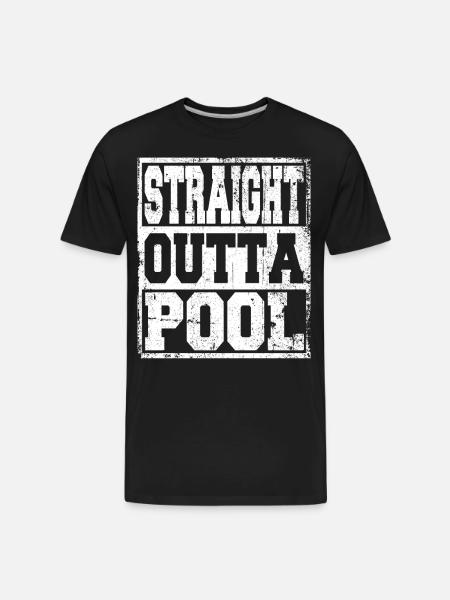 Pool Saying Funny - Men's Premium Organic T-Shirt - black