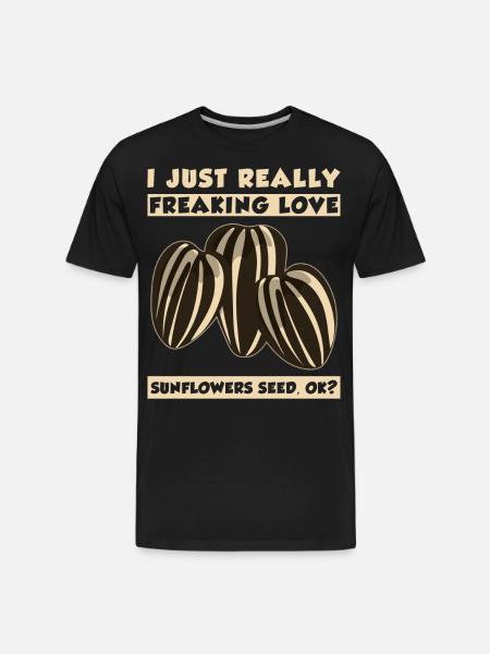 Sunflower Seeds - Men's Premium Organic T-Shirt - black