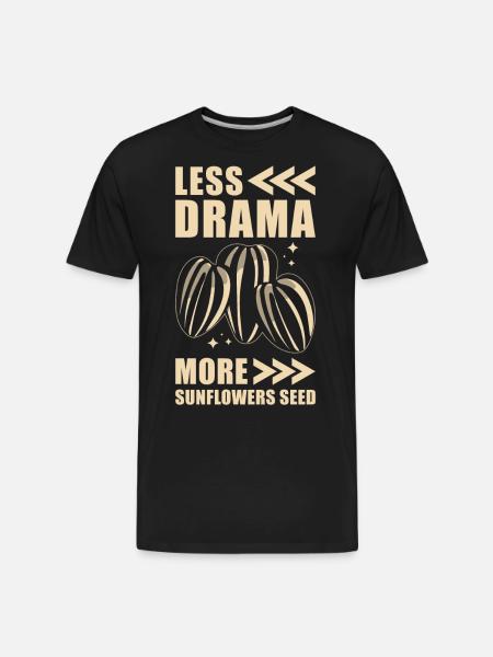 Sunflower Seeds - Men's Premium Organic T-Shirt - black