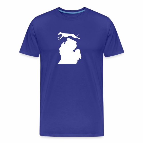 Greyhound Bark Michigan - Men's Premium Organic T-Shirt