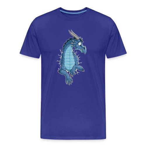 STUCK Blue Dragon (front) - Men's Premium Organic T-Shirt
