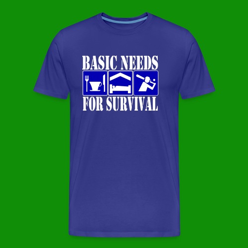 Softball/Baseball Basic Needs - Men's Premium Organic T-Shirt