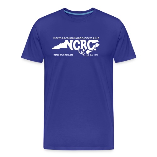 NCRC White Logo1 - Men's Premium Organic T-Shirt