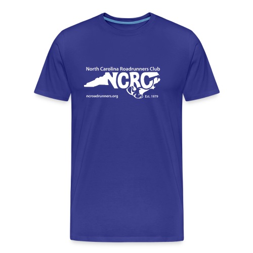 NCRC White Logo1 - Men's Premium Organic T-Shirt